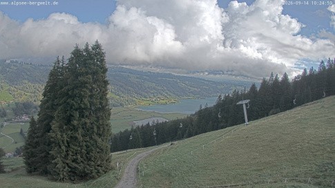 Archived image Webcam Alpsee chair lift (Alpsee Coaster)