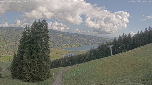 Archiv Foto Webcam Immenstadt: Alpsee Bergwelt Sesselbahn