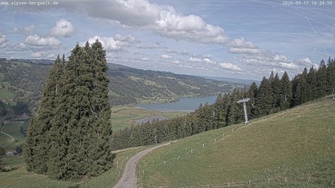 Archiv Foto Webcam Immenstadt: Alpsee Bergwelt Sesselbahn