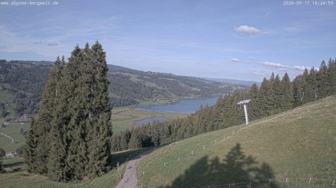 Archiv Foto Webcam Immenstadt: Alpsee Bergwelt Sesselbahn
