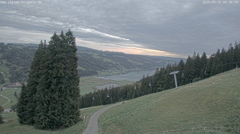 Archiv Foto Webcam Immenstadt: Alpsee Bergwelt Sesselbahn