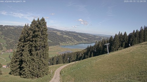 Archived image Webcam Alpsee chair lift (Alpsee Coaster)