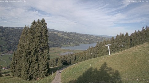Archived image Webcam Alpsee chair lift (Alpsee Coaster)