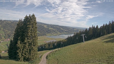 Archived image Webcam Alpsee chair lift (Alpsee Coaster)