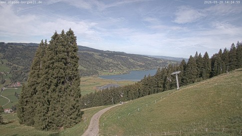 Archived image Webcam Alpsee chair lift (Alpsee Coaster)