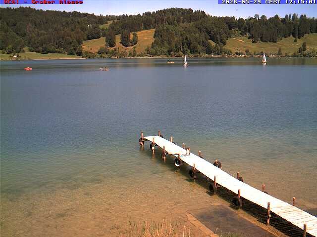 Archiv Foto Webcam Großer Alpsee bei Immenstadt