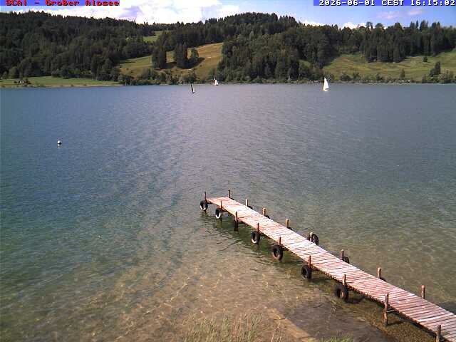 Archiv Foto Webcam Großer Alpsee bei Immenstadt