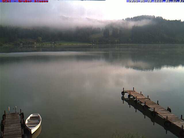 Archived image Webcam Lake "Großer Alpsee"