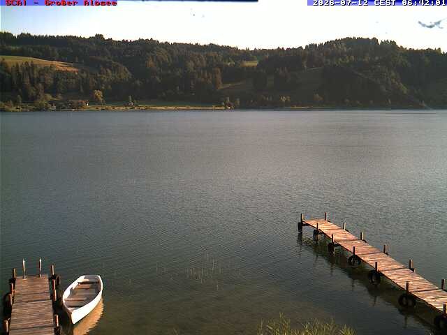 Archived image Webcam Lake "Großer Alpsee"