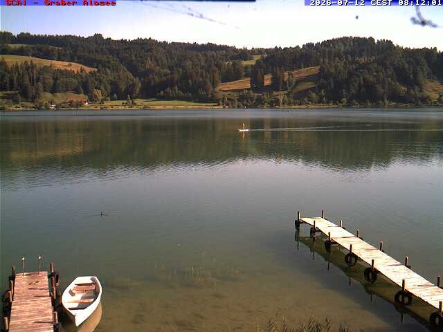 Archived image Webcam Lake "Großer Alpsee"