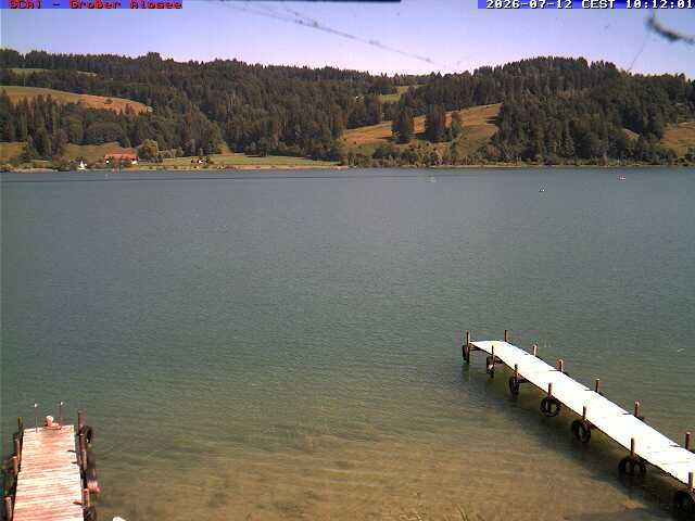 Archived image Webcam Lake "Großer Alpsee"