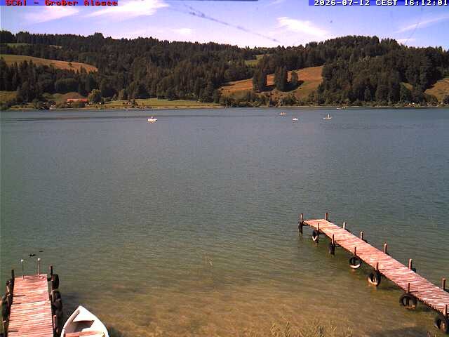 Archived image Webcam Lake "Großer Alpsee"
