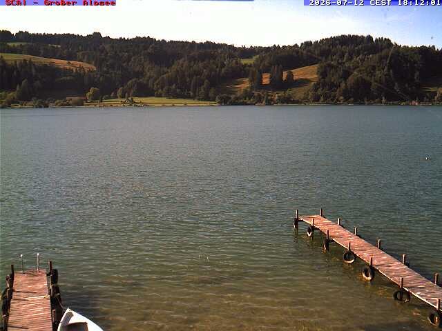 Archived image Webcam Lake "Großer Alpsee"