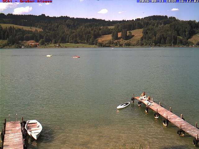 Archiv Foto Webcam Großer Alpsee bei Immenstadt