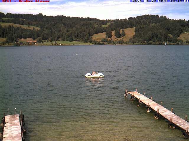 Archived image Webcam Lake "Großer Alpsee"
