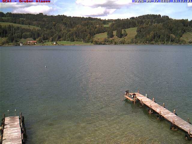 Archiv Foto Webcam Großer Alpsee bei Immenstadt