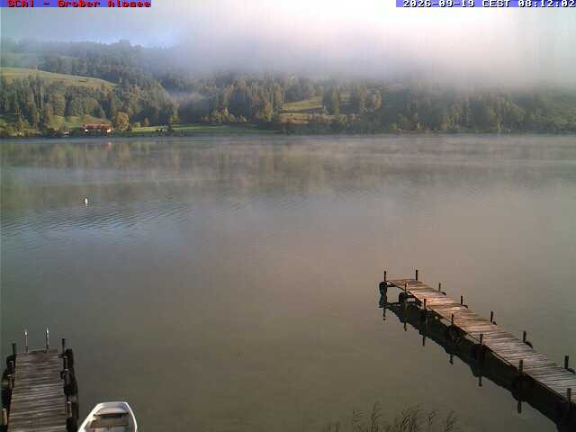 Archived image Webcam Lake "Großer Alpsee"