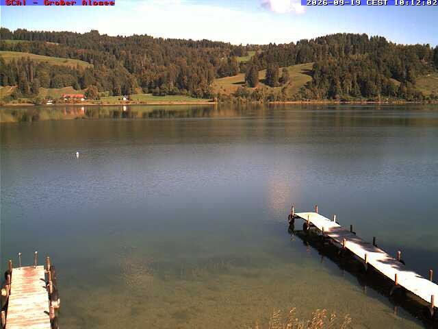 Archived image Webcam Lake "Großer Alpsee"