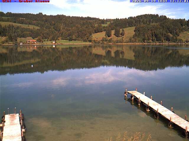 Archived image Webcam Lake "Großer Alpsee"