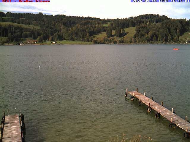 Archived image Webcam Lake "Großer Alpsee"
