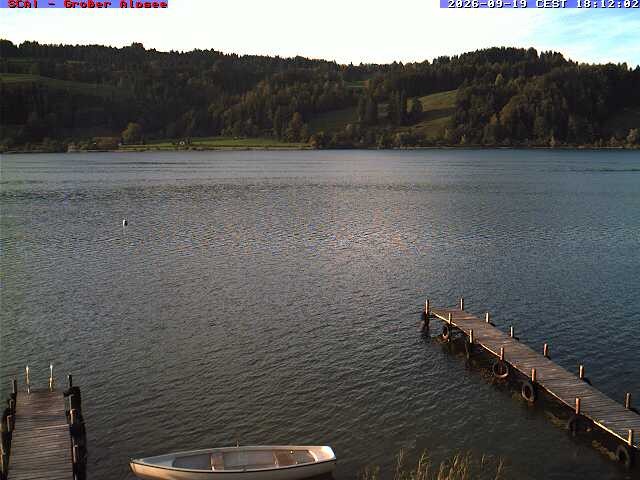 Archived image Webcam Lake "Großer Alpsee"