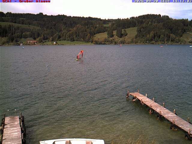 Archived image Webcam Lake "Großer Alpsee"
