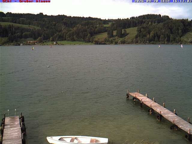 Archived image Webcam Lake "Großer Alpsee"