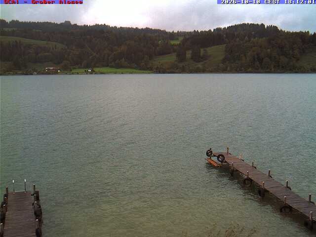 Archived image Webcam Lake "Großer Alpsee"
