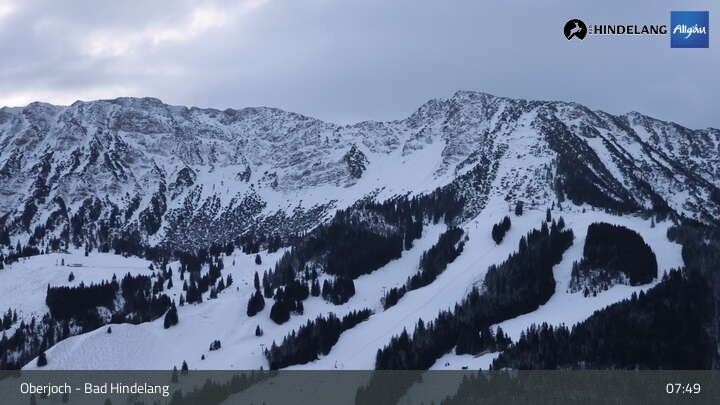 Archiv Foto Webcam Panoramablick von der Bergstation in Oberjoch
