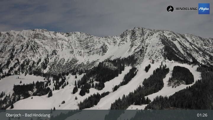 Archiv Foto Webcam Panoramablick von der Bergstation in Oberjoch