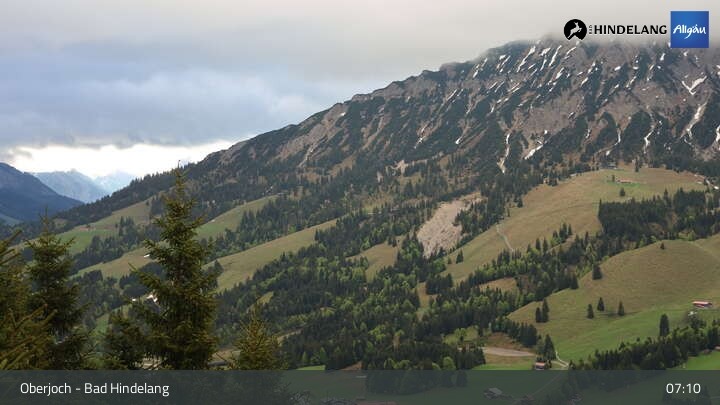 Archiv Foto Webcam Panoramablick von der Bergstation in Oberjoch