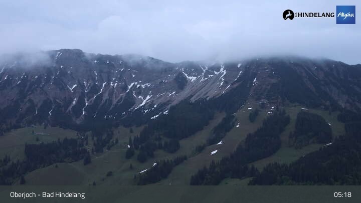 Archiv Foto Webcam Panoramablick von der Bergstation in Oberjoch