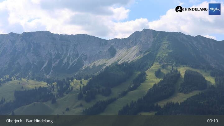 Archiv Foto Webcam Panoramablick von der Bergstation in Oberjoch