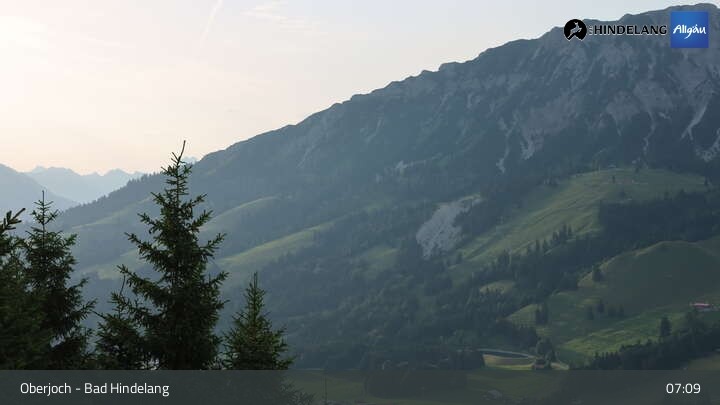 Archiv Foto Webcam Panoramablick von der Bergstation in Oberjoch