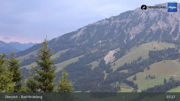 Archiv Foto Webcam Panoramablick von der Bergstation in Oberjoch