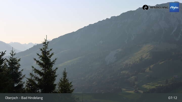 Archiv Foto Webcam Panoramablick von der Bergstation in Oberjoch