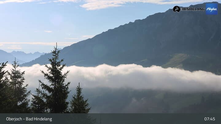 Archiv Foto Webcam Panoramablick von der Bergstation in Oberjoch