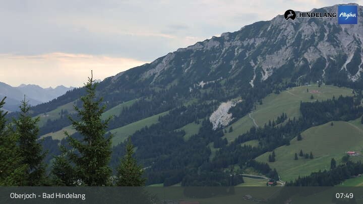 Archiv Foto Webcam Panoramablick von der Bergstation in Oberjoch