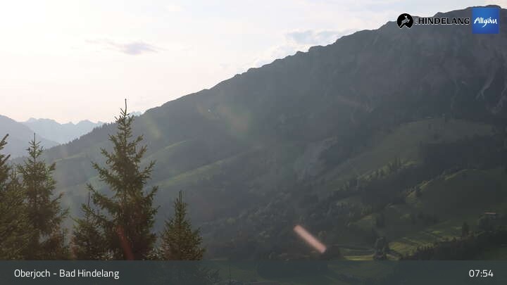Archiv Foto Webcam Panoramablick von der Bergstation in Oberjoch