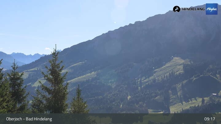 Archiv Foto Webcam Panoramablick von der Bergstation in Oberjoch