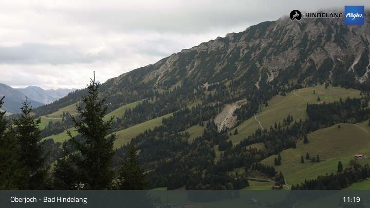 Archiv Foto Webcam Panoramablick von der Bergstation in Oberjoch