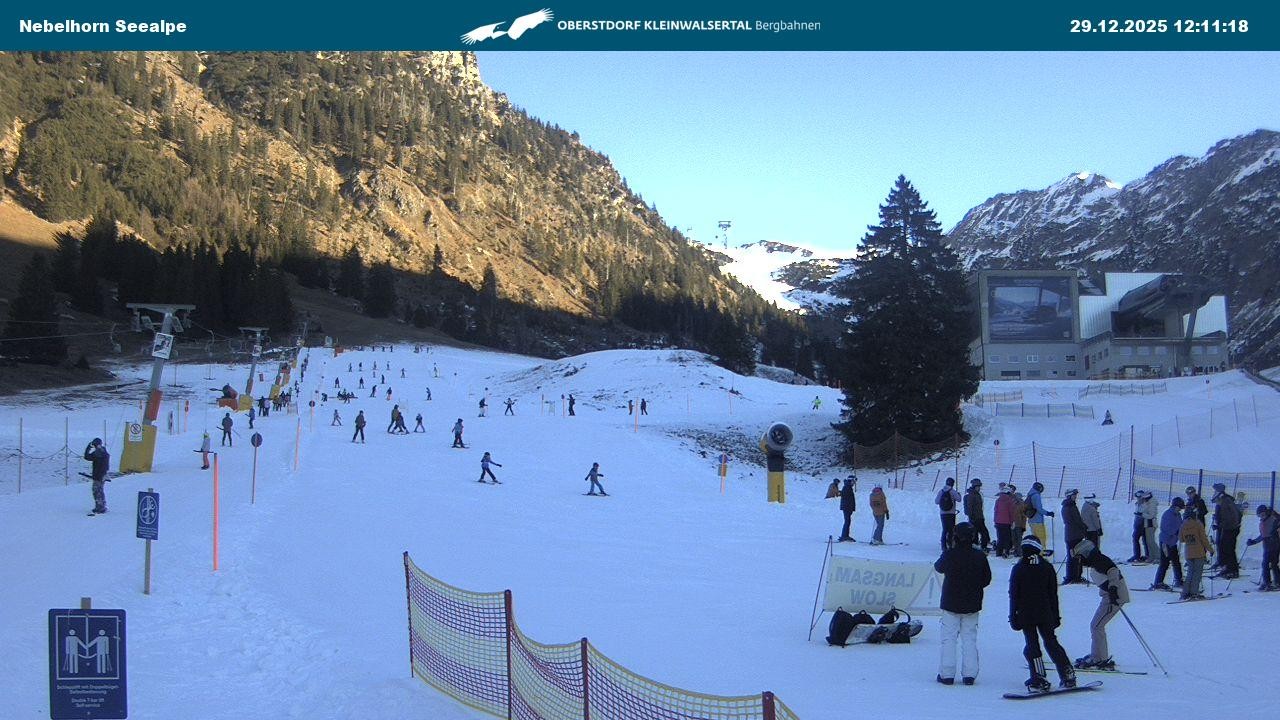 Archiv Foto Webcam Nebelhornbahn Mittelstation