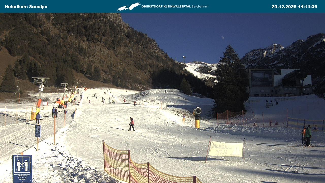 Archiv Foto Webcam Nebelhornbahn Mittelstation