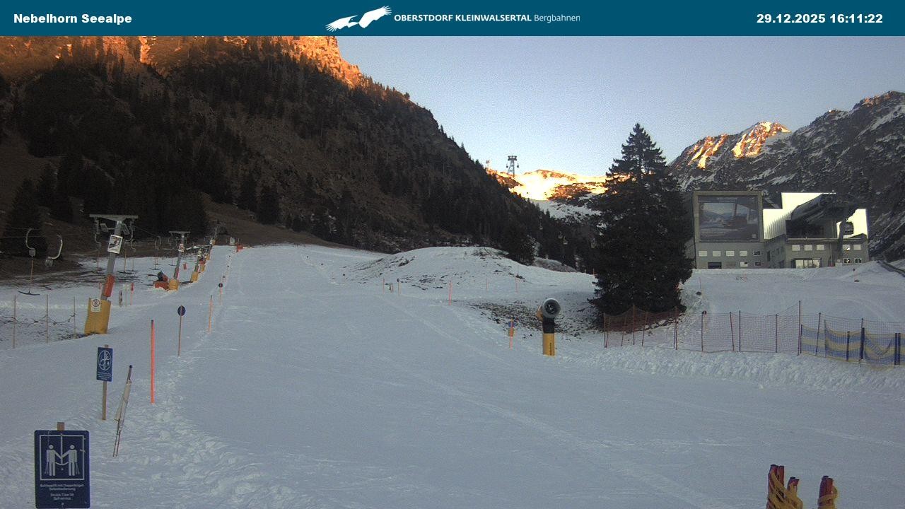 Archiv Foto Webcam Nebelhornbahn Mittelstation