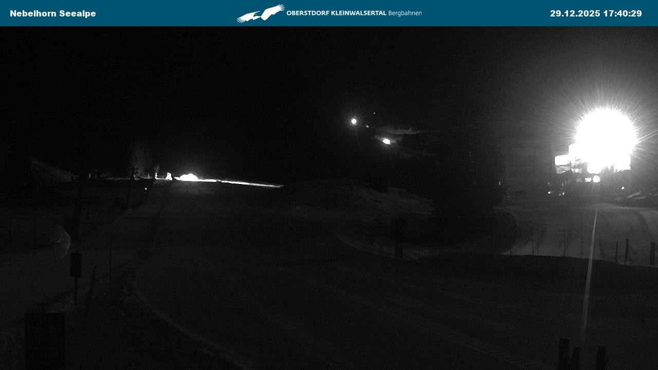 Archiv Foto Webcam Nebelhornbahn Mittelstation