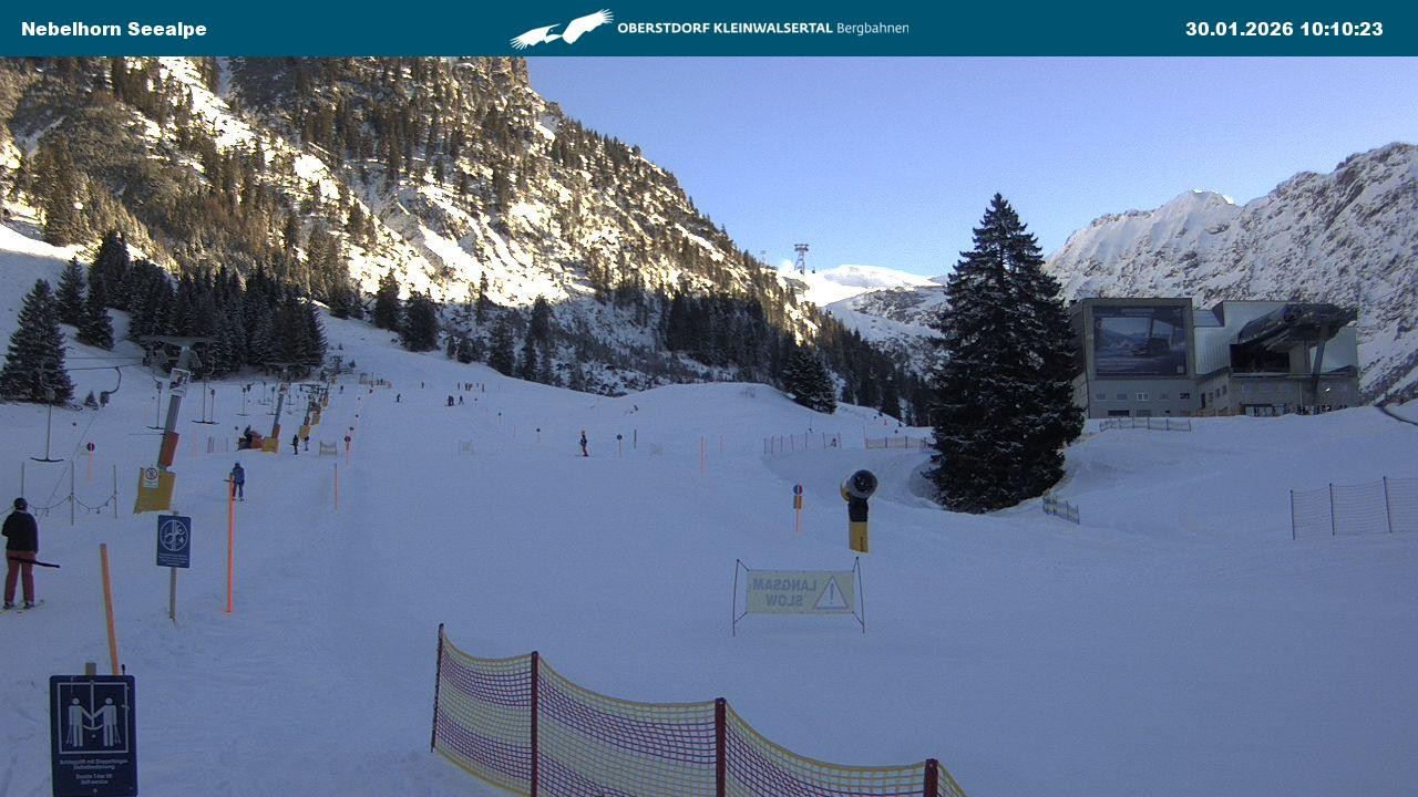 Archiv Foto Webcam Nebelhornbahn Mittelstation