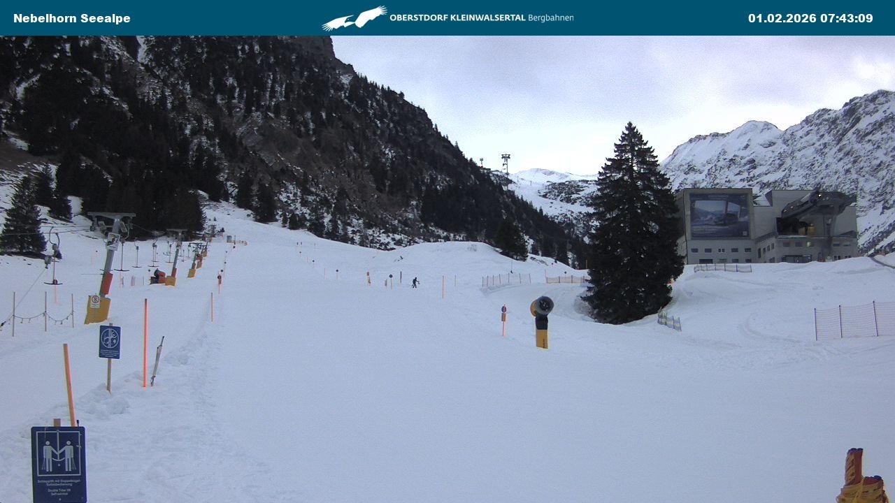 Archiv Foto Webcam Nebelhornbahn Mittelstation