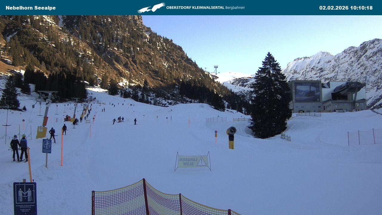 Archiv Foto Webcam Nebelhornbahn Mittelstation