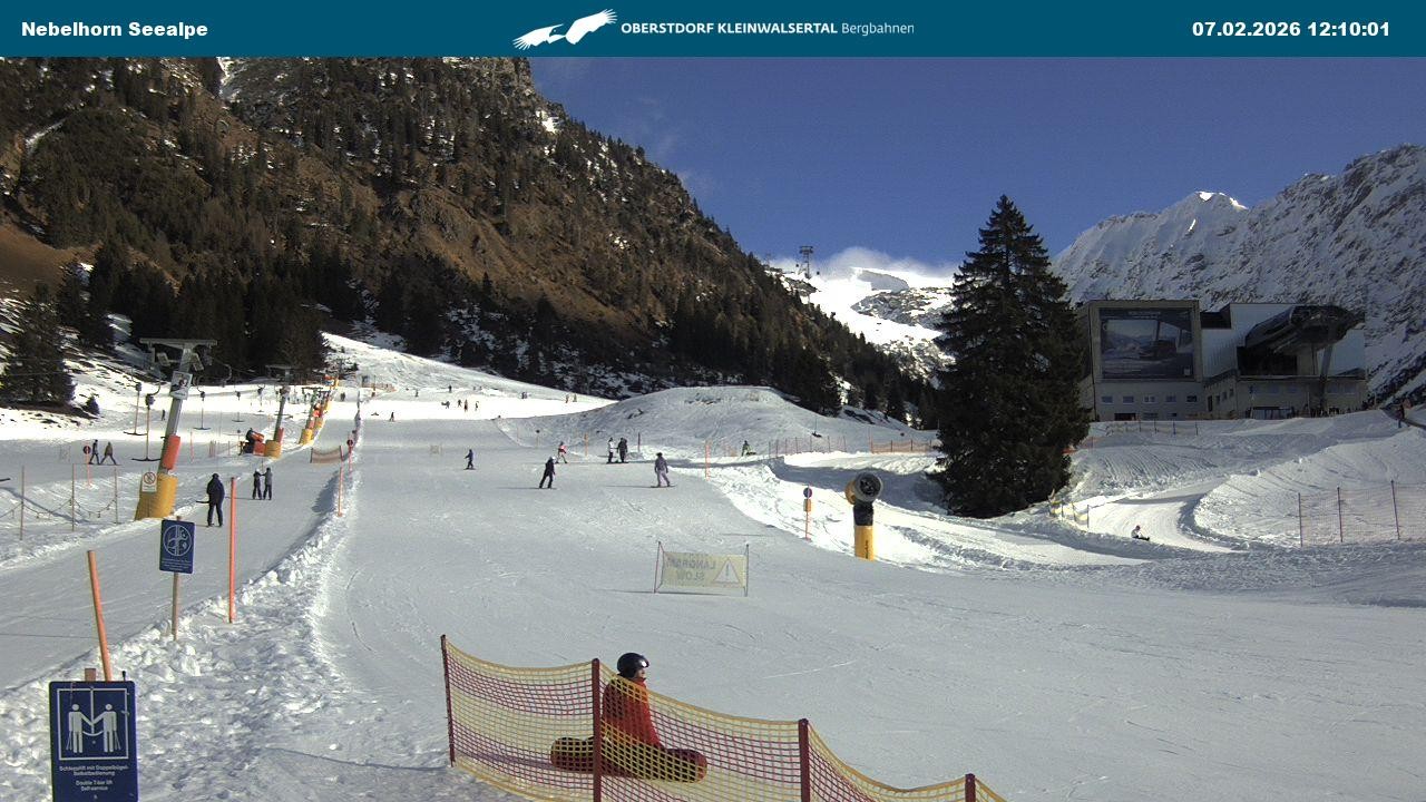 Archiv Foto Webcam Nebelhornbahn Mittelstation