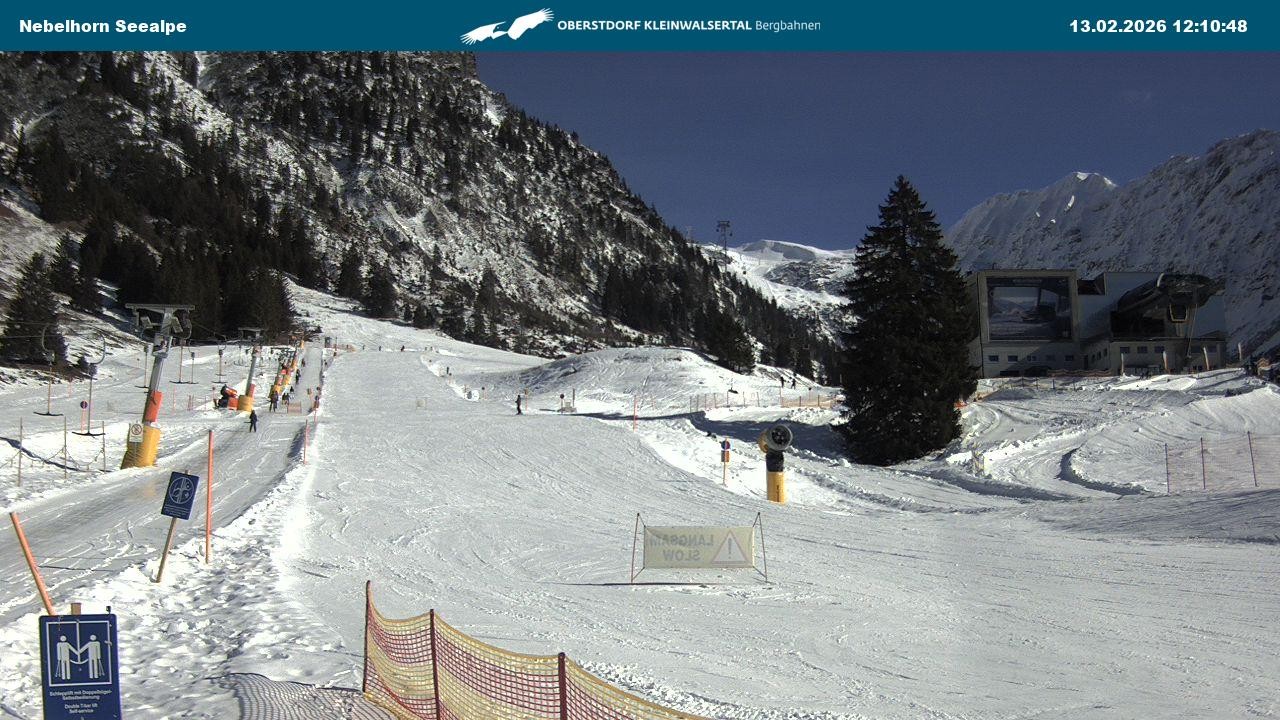 Archiv Foto Webcam Nebelhornbahn Mittelstation